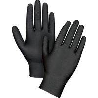 Heavyweight Tactile Grip Examination Gloves, Large, Nitrile, 8-mil, Powder-Free, Black SEK263 | WestPier