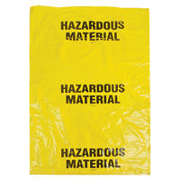 Hazardous Waste Bags, Infectious Waste, 60" L x 36" W, 50 /pkg. SEK328 | WestPier