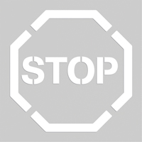 Floor Marking Stencils - Stop, Pictogram, 20" x 20" SEK519 | WestPier