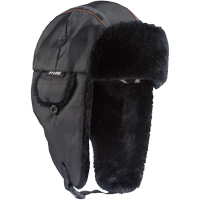 N-Ferno&reg; 6802 Classic Trapper Hat, Synthetic Fur Lining, Medium/Small, Black WestPier