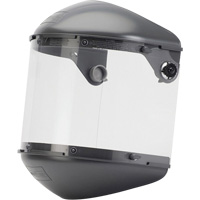Fibre-Metal Dual 4" Crown High Performance Face Shield System, Propionate, Ratchet Suspension WestPier