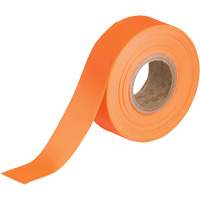 Flagging Tape, 1.188" W x 150' L, Fluorescent Orange SEN596 | WestPier