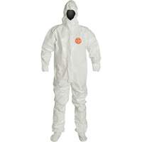 Hooded Coveralls, Tychem&reg; 4000, 2X-Large, White WestPier