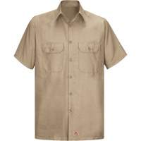 Short Sleeve Ripstop Shirt, Men's, 3X-Large, Khaki WestPier