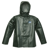 Journeyman Chemical Resistant Rain Jacket, Medium, Green, Polyester/PVC SFI874 | WestPier