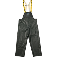Pantalon de pluie à bavette Journeyman résistant aux produits chimiques, 3T-Grand, Vert, Polyester/PVC SFI884 | WestPier