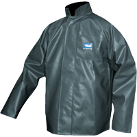 Journeyman Chemical Resistant Rain Jacket, Polyester, Small, Green SFQ559 | WestPier