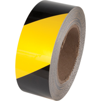 Tuff Mark&reg; Floor Marking Tape, 3" x 100', Polyester, Black and Yellow WestPier