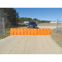 Traffic Barriers, Water-Filled, 62.25" L x 24" H, Orange SFU851 | WestPier