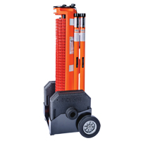Rapid Roll Wheeled Barrier , 50' L, Plastic, Orange SFU863 | WestPier