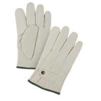 Premiun Winter-Lined Ropers Gloves, Medium, Grain Cowhide Palm, Fleece Inner Lining WestPier