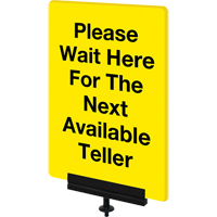 Sign Bracket for Portable Post, Black WestPier