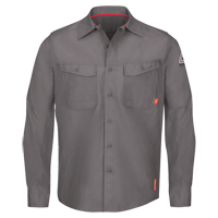 IQ Endurance&reg; Men's Work Shirts, Small, Grey WestPier