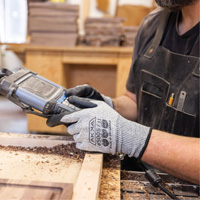 Cut Resistant Glove, Size Small/7, 10 Gauge, Foam Nitrile Coated, Dyneema&reg; Shell, ASTM ANSI Level A3/EN 388 Level C WestPier