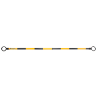 Barre t&eacute;lescopique pour barricade, Longueur d&eacute;ploy&eacute;e de 85", Noir/Jaune WestPier