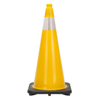 Premium Traffic Cone, 28", Yellow, 4" Reflective Collar(s) SGC936 | WestPier