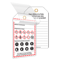 Self-Laminating Workplace Tags, Cardstock, 3-3/8" W x 5-3/4" H, French WestPier