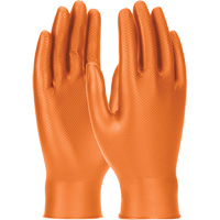 Grippaz Skins Ambidextrous Disposable Gloves, Small, Nitrile, 6-mil, Powder-Free, Orange WestPier
