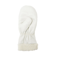 Mitaines d'hiver en cuir fleur de premi&egrave;re qualit&eacute; doubl&eacute;es de boa, Taille Grand, Mitaine WestPier