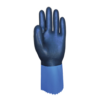 Summitech Full-Dipped Chemical Resistant Gloves, Size Small/7, 11.8" L, Chloroprene, Poly-Cotton Inner Lining, 59-mil WestPier