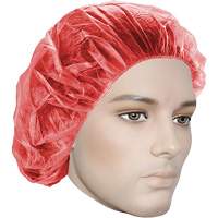 Bouffant Caps, Polypropylene, 21", Red WestPier
