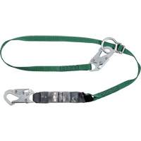 V-Series Tie-Back Lanyard, 6', Rebar Hook Center, Snap Hook Leg Ends, Polyester WestPier