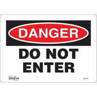 Enseigne Do Not Enter, 7" x 10", Vinyle, Anglais WestPier