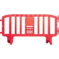 Movit Barricade, Interlocking, 78" L x 39" H, Red SGN472 | WestPier