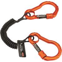 Longe porte-outils Squids 3166, Spirale, Mousqueton double WestPier