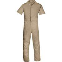 Short-Sleeved Coveralls, Men's, Tan, Size 4X-Large WestPier