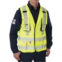 Ripstop Surveyor's Vest, High Visibility Lime-Yellow, Small, Polyester WestPier