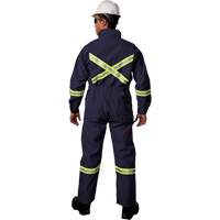 Westex UltraSoft&reg; Deluxe Coveralls with Reflective Material, Size 36, Navy Blue, 8.7 cal/cm² WestPier