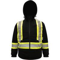 High-Visibility Hoodie, Polyester, Black, Small SGO565 | WestPier