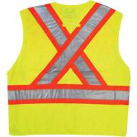 Safety Vest, High Visibility Lime-Yellow, 2X-Large/3X-Large, Polyester, CSA Z96 Class 2 - Level 2 SGO621 | WestPier