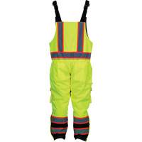 Insulated Overalls, Polyester/Polyurethane, Small, High Visibility Lime-Yellow SGO755 | WestPier