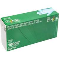 Puncture-Resistant Medical-Grade Disposable Gloves, Small, Nitrile, 4.5-mil, Powder-Free, Blue, Class 2 WestPier