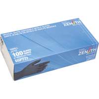 Gants jetables de calibre m&eacute;dical r&eacute;sistants &agrave; la perforation, Petit, Nitrile, 5 mils, Sans poudre, Noir, Classe 2 WestPier