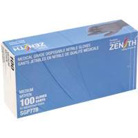 Puncture-Resistant Medical-Grade Disposable Gloves, Medium, Nitrile, 5-mil, Powder-Free, Black, Class 2 WestPier