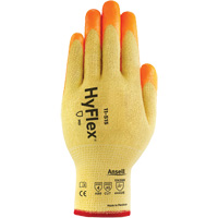 HyFlex<sup>®</sup> High Visibility Cut-Resistant Gloves, Size 7, 13 Gauge, Foam Nitrile Coated, Stainless Steel/Kevlar<sup>®</sup>/Spandex Shell, ASTM ANSI Level A5/EN 388 Level E SGQ986 | WestPier