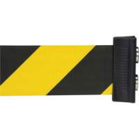 Magnetic Tape Cassette for Build-Your-Own Crowd Control Barrier, 7', Black and Yellow Tape SGO651 | WestPier