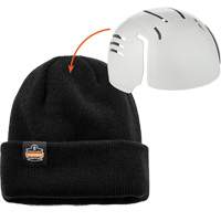 N-Ferno<sup>®</sup> Zippered Rib Knit Beanie Hat with Bump Cap Insert, One Size, Black SGR205 | WestPier
