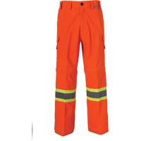 All-Season High Visibility Ventilated Mining Pants, Poly-Cotton, 28, High Visibility Orange SGR970 | WestPier