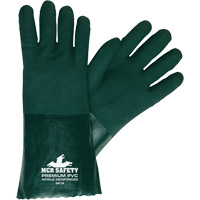 Chemical Resistant Gloves, Size Large, 14" L, PVC, Jersey Inner Lining SGT425 | WestPier