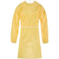 ChemMax&reg; 1 Gown, One Size, Yellow, Polyethylene/Polypropylene WestPier
