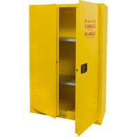 Flammable Storage Cabinet, 45 gal., 2 Door, 43" W x 65" H x 18" D SGU466 | WestPier