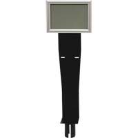 Sign & Dispenser Holder for Crowd Control Post, Black SGU793 | WestPier