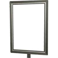 Heavy-Duty Vertical Sign Holder for Classic Posts, Satin Chrome SGU836 | WestPier