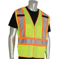 Dynamic Pip&reg; High Visibility Breakaway Vest, High Visibility Lime-Yellow, X-Large, Polyester WestPier