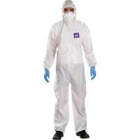 Alphatec™ Microchem™ Coveralls with Collar, X-Large, White, SMS SGV474 | WestPier