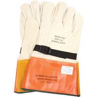 Leather Protector Gloves with Strap, Size 8, 12" L SGV615 | WestPier